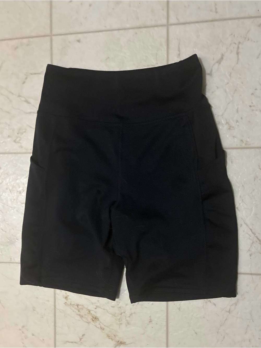 The North Face Black High-Rise Bike Shorts with Side Pockets